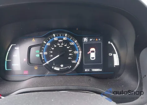 2017 Hyundai Ioniq Hybrid Blue из США, поврежденный, VIN KMHC65LC6HU038881